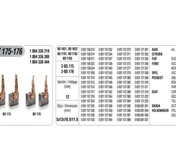 {DepartmanAdi} / MARŞ KÖMÜRÜ BOSCH TİP 5*12*11.5    BSX161-162 MERCEDES VW OPEL MEGA  {Ozet}