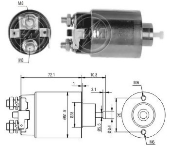 {Katagori} / MARŞ OTOMATİĞİ 12V MİTSUBİSHİ TİP HYUNDAİ ELENTRA SONATO MİTSUBİSHİ GALANT L200 L300 2 DELİK 