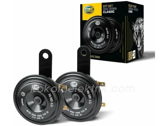 HEL-3AL012588151 DİDİT KORNA 12V KALIN İNCE KÜÇÜK SİYAH HELLA  